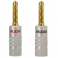 AUDA Premium Bass Komplet 2x Kabel głośnikowy 2x2,5mm2 OFC wtyki bananowe 3m