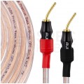 AUDA Premium Bass Komplet 2x Kabel głośnikowy 2x2,5mm2 OFC wtyki szpilkowe 3m
