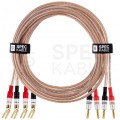 AUDA Premium Bass Komplet 2x Kabel głośnikowy 2x2,5mm2 OFC wtyki widełkowo bananowe 3m