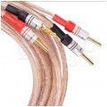 AUDA Premium Bass Komplet 2x Kabel głośnikowy 2x4mm2 OFC wtyki bananowe 3m