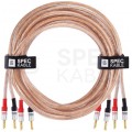 AUDA Premium Bass Komplet 2x Kabel głośnikowy 2x4mm2 OFC wtyki bananowe 3m