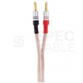 AUDA Premium Bass Komplet 2x Kabel głośnikowy 2x4mm2 OFC wtyki bananowe 3m