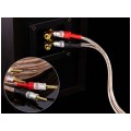 AUDA Premium Bass Komplet 2x Kabel głośnikowy 2x4mm2 OFC wtyki bananowe 3m