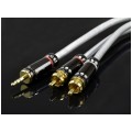 AUDA Prestige Kabel Audio AUX mini Jack 3,5mm Stereo (wtyk) / 2x RCA Cinch (wtyk) 10m