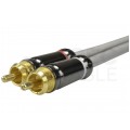 AUDA Prestige Kabel Audio AUX mini Jack 3,5mm Stereo (wtyk) / 2x RCA Cinch (wtyk) 3m