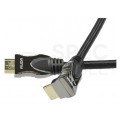 AUDA Prestige Kabel HDMI 2.0 4K Premium High Speed Ultra HD 4K@60 kątowy 270° 1m