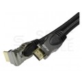 AUDA Prestige Kabel HDMI 2.0 4K Premium High Speed Ultra HD 4K@60 kątowy 270° 1m