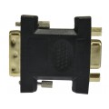 AUDA Przejście Adapter DVI / SVGA (wtyk DVI-I 24+5-pin / gniazdo D-Sub 15-pin)