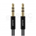 AUDA Slim Kabel Audio AUX mini Jack 3,5mm Stereo (wtyk / wtyk) Czarny 3m