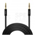 AUDA Slim Kabel Audio AUX mini Jack 3,5mm Stereo (wtyk / wtyk) Czarny 3m