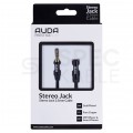 AUDA Slim Przedłużacz spiralny Audio AUX mini Jack 3,5mm Stereo (wtyk / gniazdo) 1,5m