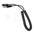 AUDA Slim Przedłużacz spiralny Audio AUX mini Jack 3,5mm Stereo (wtyk / gniazdo) 1,5m