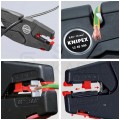 Automatyczny ściągacz izolacji uniwersalny 0,03-10,0mm2 do kabli okrągłych KNIPEX 12 40 200