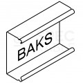 BAKS Kolanko 90°, łącznik poziomy 200x42mm KKL100H42 0,7mm