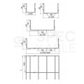BAKS Korytko siatkowe KDS/KDSO200H60/3 3,8mm 3m sfazowane 200x60x3000mm do prowadzenia tras kablowych