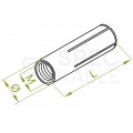 BAKS Tuleja stalowa TRS kotwa rozporowa M6 30mm 100szt