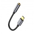 BASEUS Adapter USB-C / mini Jack 3,5mm (gniazdo)