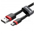 BASEUS Kabel USB 2.0 A / micro-B (wtyk / wtyk dwustronny) Quick Charge 3.0 czarny 2m