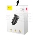 BASEUS Ładowarka samochodowa USB Quick Charge 4.0 + USB typ-C Power Delivery 3.0 (30W)