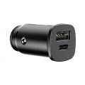 BASEUS Ładowarka samochodowa USB Quick Charge 4.0 + USB typ-C Power Delivery 3.0 (30W)