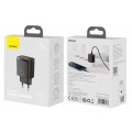 BASEUS Ładowarka sieciowa 1x USB typ-C Quick Charge 3.0 + 1x USB typ-C Power Delivery 3.0 [20W]