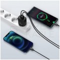 BASEUS Ładowarka sieciowa 1x USB typ-C Quick Charge 3.0 + 1x USB typ-C Power Delivery 3.0 [20W]