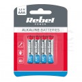 Bateria alkaliczna LR03 AAA 1,5V REBEL BLISTER 4szt.