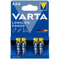 Bateria alkaliczna LR03 AAA 1,5V VARTA Longlife Power BLISTER 4szt.