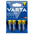 Bateria alkaliczna LR6 AA 1,5V VARTA Longlife Power BLISTER 4szt.