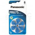 Bateria PR-44 / PR-675 / 675 do aparatów słuchowych Panasonic BLISTER 6szt.