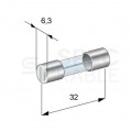 Bezpiecznik rurkowy (szklany) Wkładka topikowa WTA-F 6x30mm (250V AC) 1A