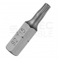 Bity do wkrętarki TORX TX15 25mm 1/4" HEX KLIMAS 2szt
