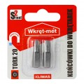 Bity do wkrętarki TORX TX20 25mm 1/4" HEX KLIMAS 2szt