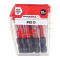 Bity udarowe do wkrętarki PH2 50mm 1/4" HEX Shockwave MILWAUKEE 10szt
