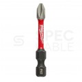 Bity udarowe do wkrętarki PH2 50mm 1/4" HEX Shockwave MILWAUKEE 25szt