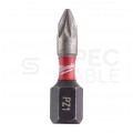 Bity udarowe do wkrętarki PZ1 25mm 1/4" SHOCKWAVE 25szt MILWAUKEE