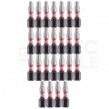 Bity udarowe do wkrętarki TORX TX20 25mm 1/4" HEX Shockwave MILWAUKEE 25szt