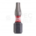 Bity udarowe do wkrętarki TORX TX20 25mm 1/4" HEX Shockwave MILWAUKEE 2szt