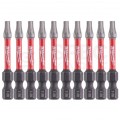 Bity udarowe do wkrętarki TORX TX20 50mm 1/4" HEX Shockwave MILWAUKEE 10szt