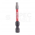 Bity udarowe do wkrętarki TORX TX20 50mm 1/4" HEX Shockwave MILWAUKEE 10szt