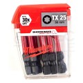 Bity udarowe do wkrętarki TORX TX25 50mm 1/4" HEX Shockwave MILWAUKEE 10szt