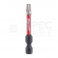 Bity udarowe do wkrętarki TORX TX25 50mm 1/4" HEX Shockwave MILWAUKEE 10szt