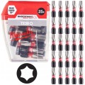 Bity udarowe do wkrętarki TORX TX30 25mm 1/4" SHOCKWAVE 25szt MILWAUKEE