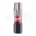 Bity udarowe do wkrętarki TORX TX40 25mm 1/4" HEX Shockwave MILWAUKEE 25szt