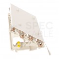 Blok rozdzielczy modułowy Listwa łączeniowa 4x11 200A na szynę DIN TH35 4x (1x m8 + 10x m6) FJ-H411/250B HEDO