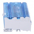 Blok rozdzielczy modułowy Listwa łączeniowa 4x15 125A na szynę DIN TH35 4x (2x 10-35mm2 + 2x 10-25mm2 + 11 2,5-5mm2) FJ-415/125BE HEDO