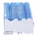 Blok rozdzielczy modułowy Listwa łączeniowa 4x18 100A na szynę DIN TH35 4x (2x 10-25mm2 + 6x 1,5-4mm2 + 7x 2,5-6mm2) FJ-415/100B HEDO