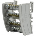 Blok rozdzielczy modułowy Listwa łączeniowa 4x7 160A na szynę DIN TH35 4x (8x 25mm2 + 20x 10mm2) PAWBOL
