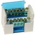Blok rozdzielczy modułowy ShNK Listwa łączeniowa 2x7 100A na szynę DIN TH35 2x (2x 25mm2 + 5x 6mm2) SIMET