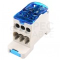Blok rozdzielczy modułowy SPLIT 125A Listwa łączeniowa 1x8 na szynę DIN TH35 (1x 35mm2 + 7x 16mm2) PAWBOL